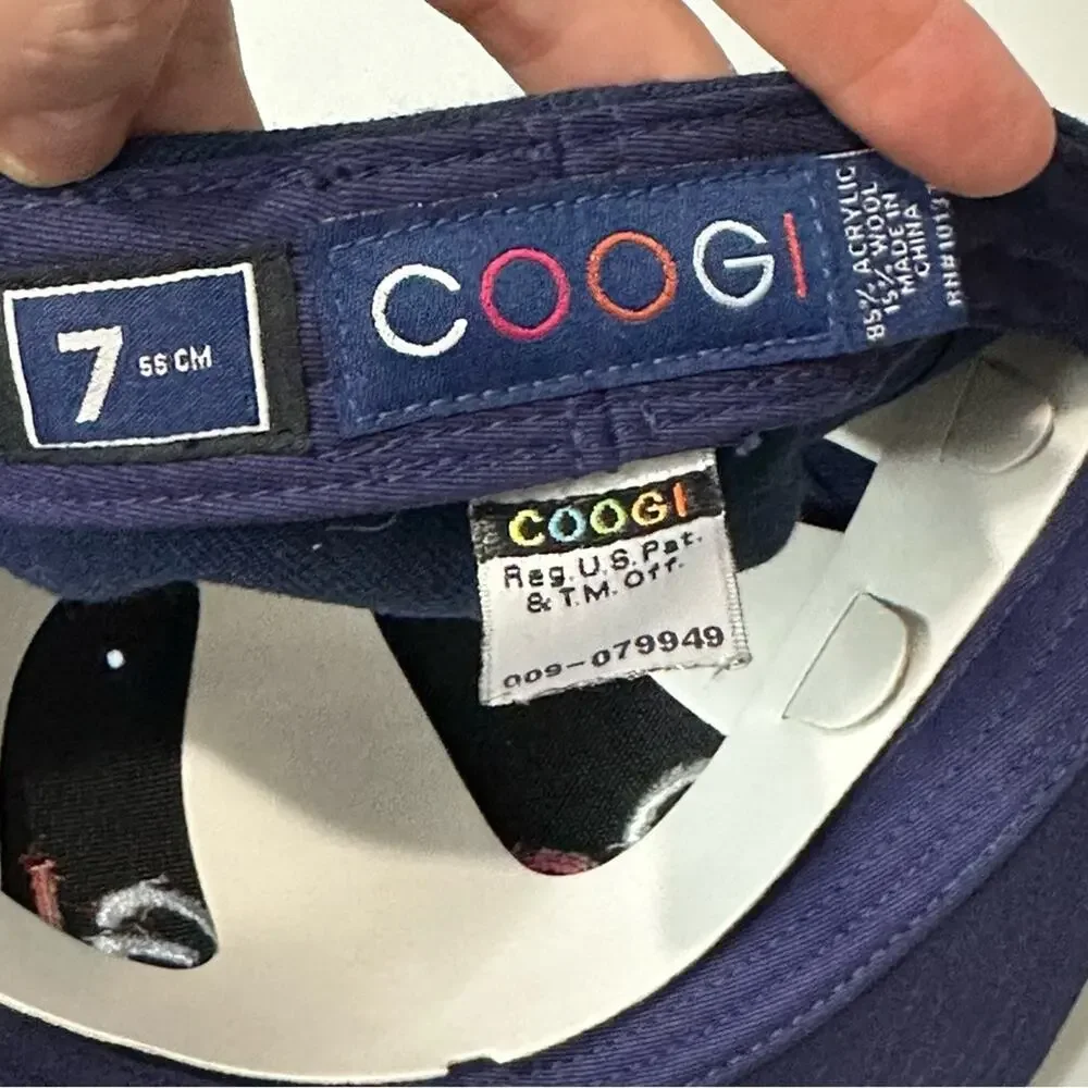 Coogi Baseball Cap Hat new blue spell out